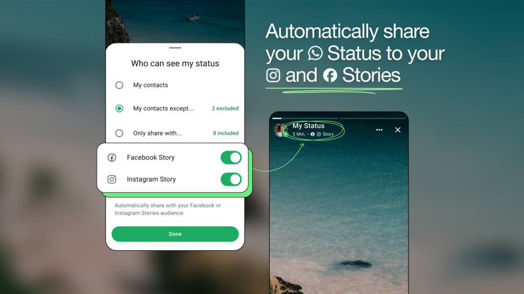 WhatsApp Introduces Cross-Platform Status Sharing with Instagram and Facebook