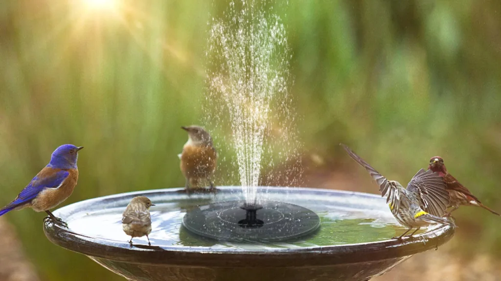 Mademax Solar Bird Bath Fountain