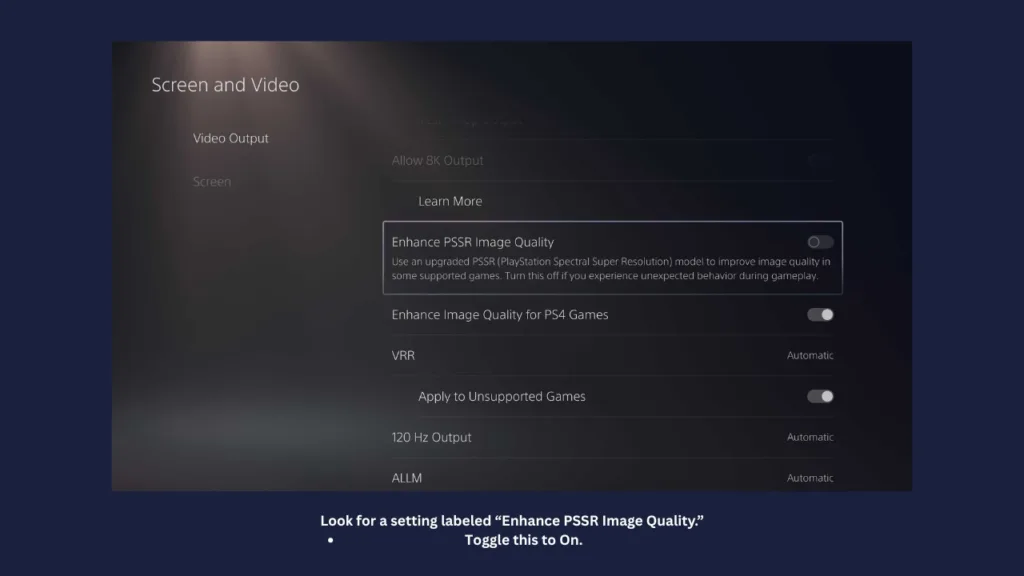 Enhance PSSR Image Quality