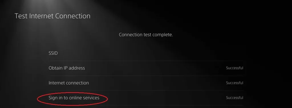 "The new PS5 Network menu showing the removed PSN name."